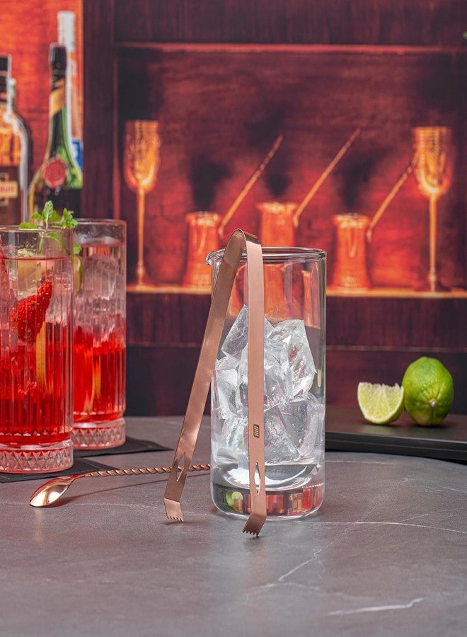 ProKitchen.Homes ProKitchen Stainless Steel Ice Tong Diamond for Cocktails - with Claw Grip Teeth, Ergonomic Grip Metal Tongs, Ice Picker for Bar and Home - Copper - Image 3