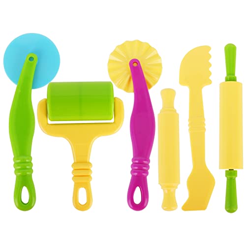Inxens Dough Tools Set for Kids Ages 2-4, 25pc Creative Play Accessories with Molds and Cutters, Non-Toxic Modeling Clay Toys for Toddlers Sensory Activities - Image 2