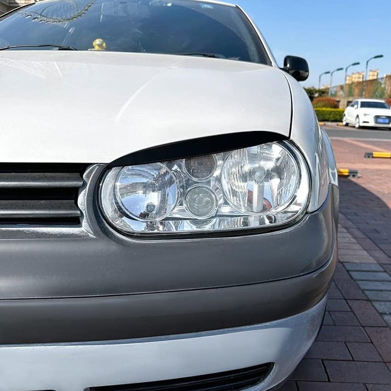 Vuzmode Carbon Fiber Look Headlight Eyelids for VW Golf MK4 - Image 5
