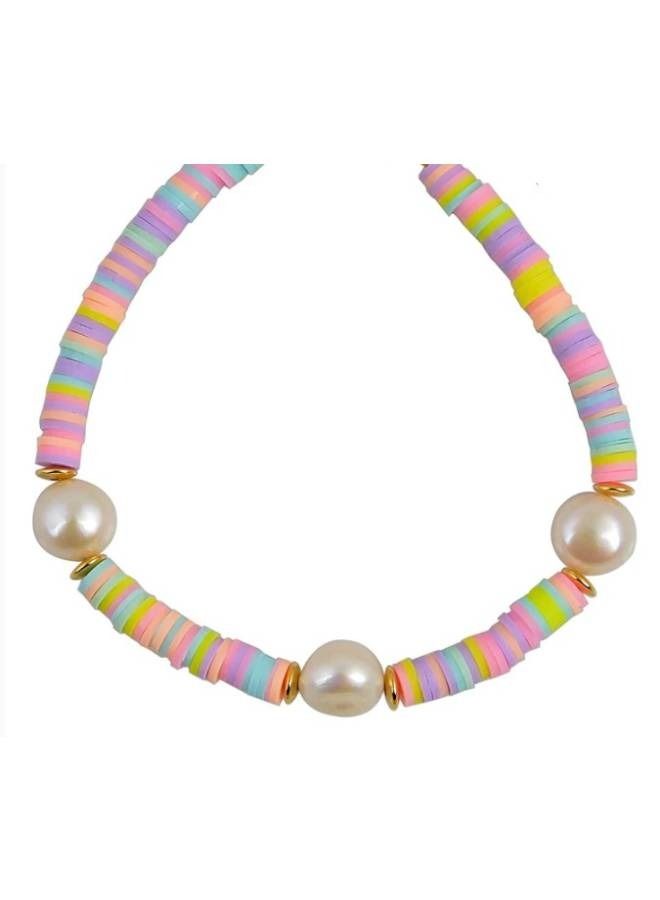 Boho Colorful Unisex Bracelte with colorful stones , (stone color may vary ) - Image 1