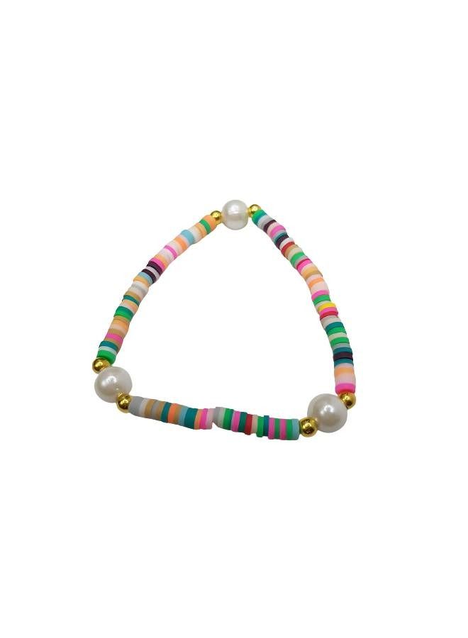 Boho Colorful Unisex Bracelte with colorful stones , (stone color may vary ) - Image 4