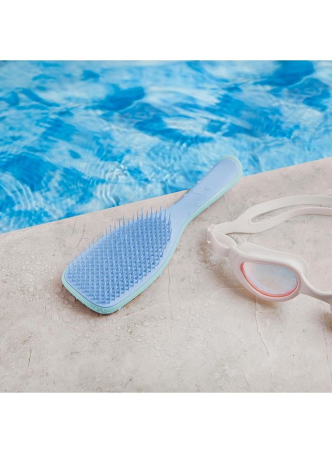 TANGLE TEEZER فرشاة شعر تانجل تيزر الترا ديتانجلر للشعر الرطب والجاف، تقضي على العقد وتقلل من التكسر لجميع أنواع الشعر، أزرق دنيم - Image 5