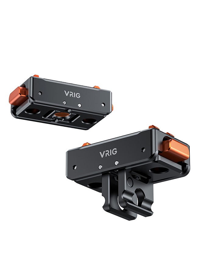 VRIG - AC07 Sports Camera Quick Release Mount Magnetic Adapter Mount Aluminum Alloy with 1/4 Inch Screw QR Plate for Insta360 Ace/Ace Pro/ONE X3/ONE X2/GoPro Hero 12 Pro - Image 1