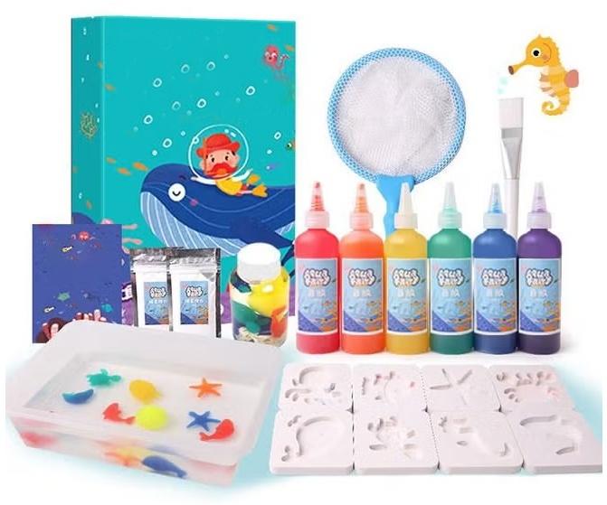YelaJoy Children's Magic Water Elf Beads Toys Set, Magic Water Spirit Water Baby Puzzle Magic DIY Gel Art Craft Handmade Set Water Painting, Creative Activities for Kids and Children Age 3+ - Image 1