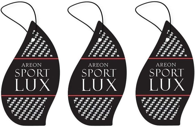 Areon Sport Lux Platinum Car Air Freshener Hanging Pack of 3 - Image 1
