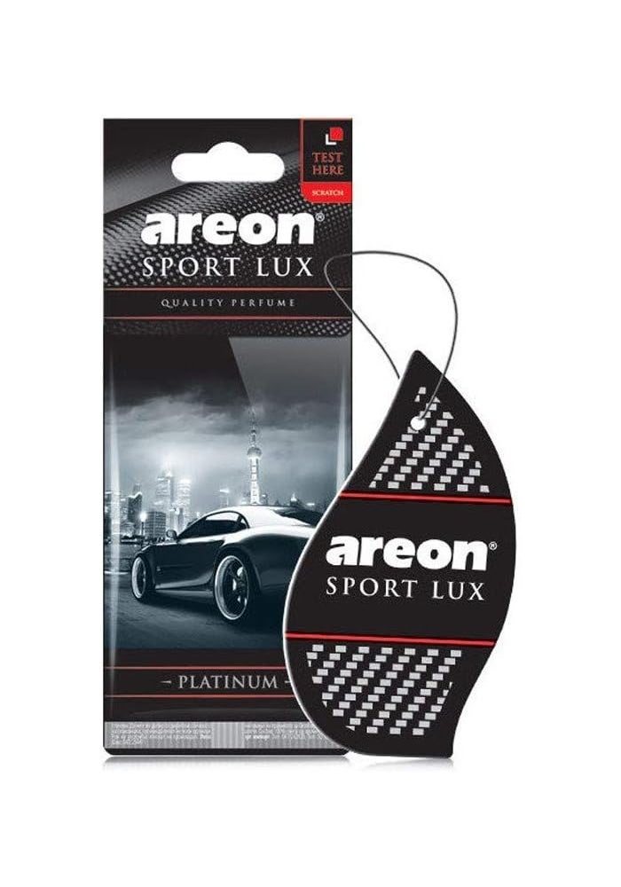 Areon Sport Lux Platinum Car Air Freshener Hanging Pack of 3 - Image 4