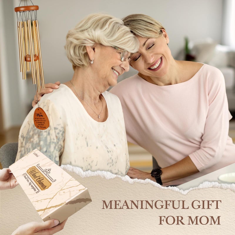 Leebbsin Gifts for Mom, Moms Wind Chimes, Best Gift for Mom, Mother Birthday Gift from Daughter Son, Love Reminder Gifts for Mother's Day Christmas - Image 2