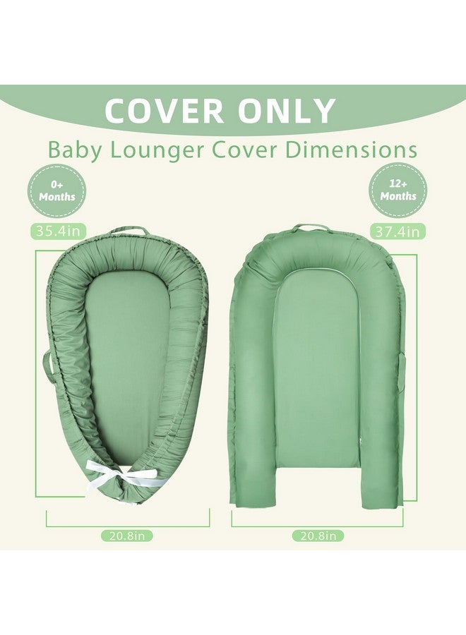 غطاء سرير أطفال هوياكس فقط، مصنوع من القطن بنسبة 100%، غطاء بديل ناعم محمول لسرير الأطفال للأولاد والبنات، أغطية سرير أطفال قابلة للتهوية، ضروري للأطفال (أخضر) - Image 2