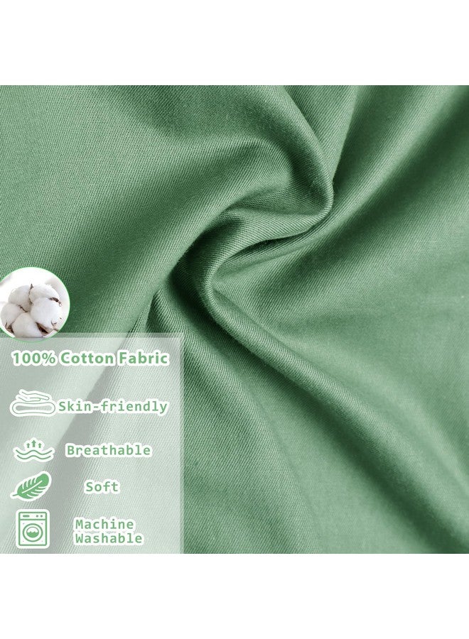غطاء سرير أطفال هوياكس فقط، مصنوع من القطن بنسبة 100%، غطاء بديل ناعم محمول لسرير الأطفال للأولاد والبنات، أغطية سرير أطفال قابلة للتهوية، ضروري للأطفال (أخضر) - Image 4