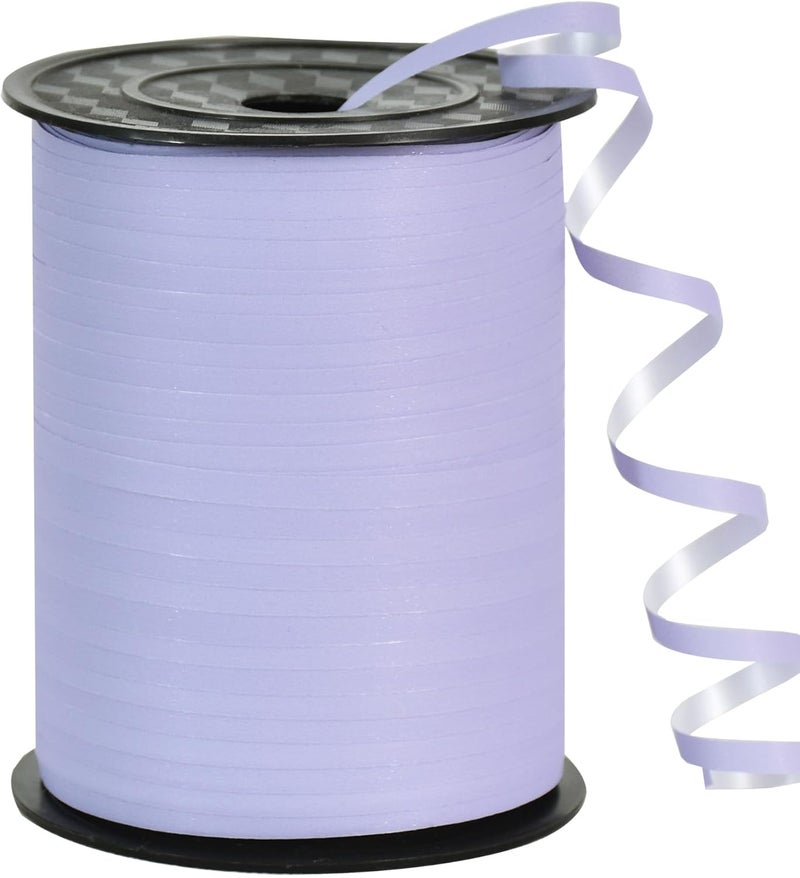 TONIFUL 500 Yards Curling Ribbon-Balloon Ribbon-Balloon String for Art&Craft Decor,Gift Wrapping,Ribbons and Bows for Christmas New Year Birthday Gifts Graduation Supplies (Pastel Purple) - Image 1