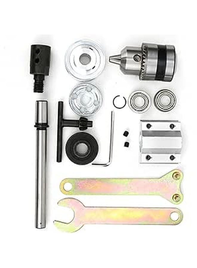 Unpowered Spindle Assembly B12 Drill Chuck M10 Shaft Double Flange Bearing 0.005mm DIY Woodworking - Image 1