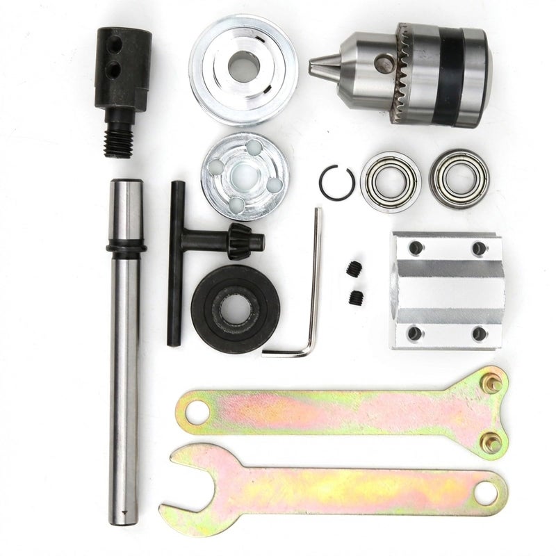 Unpowered Spindle Assembly B12 Drill Chuck M10 Shaft Double Flange Bearing 0.005mm DIY Woodworking - Image 2