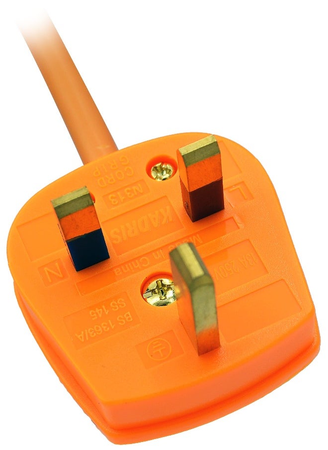 KADRIS Heavy Duty 4 way Socket Extension Reel Cassette Cable Lead with 5 Mtr cable length, ESMA approved  - Image 1