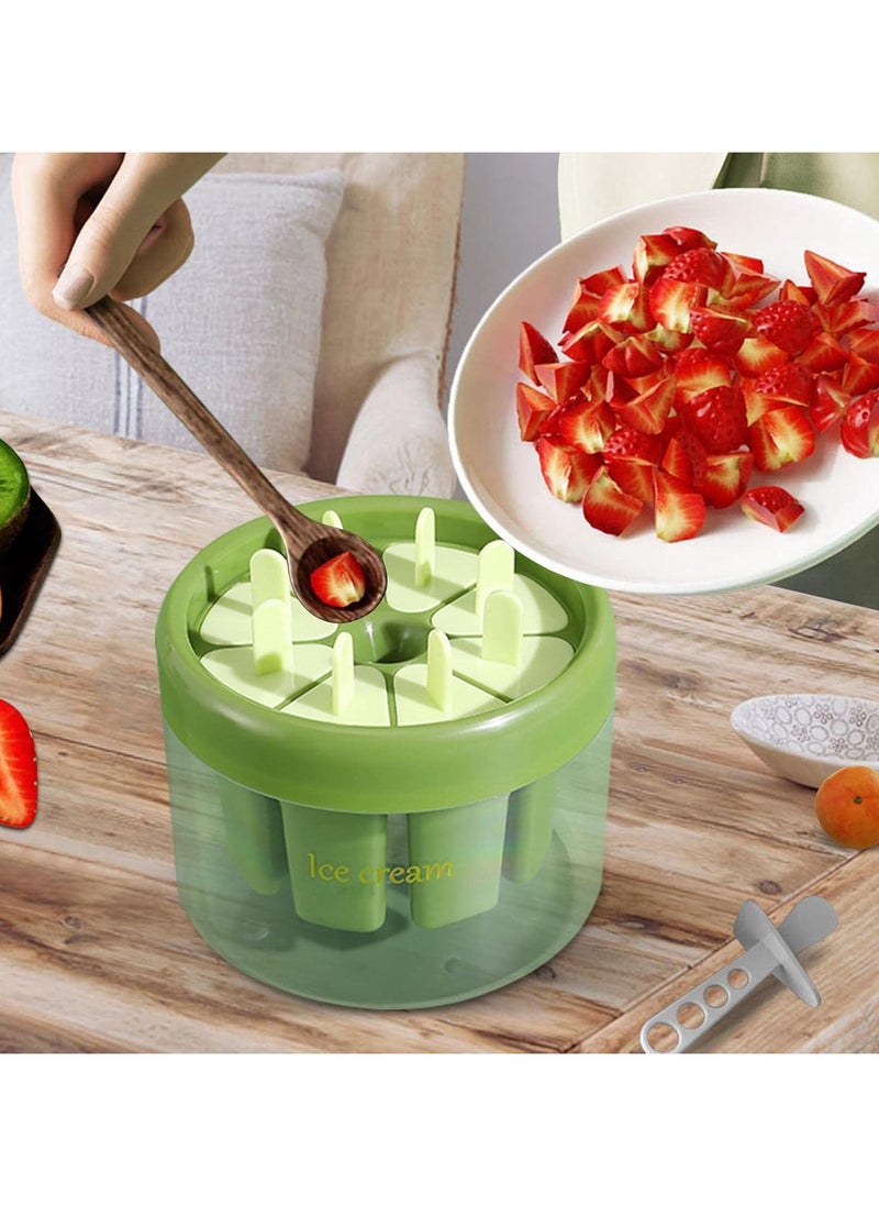 Homemade Ice Lolly Moulds | 6 Compartments Ice Mold with Ice Bucket - Easy Release Ice Cream Sticks Making Tool for Ice Cream, Cheese Sticks, Homemade Ice Lolly Elinrat