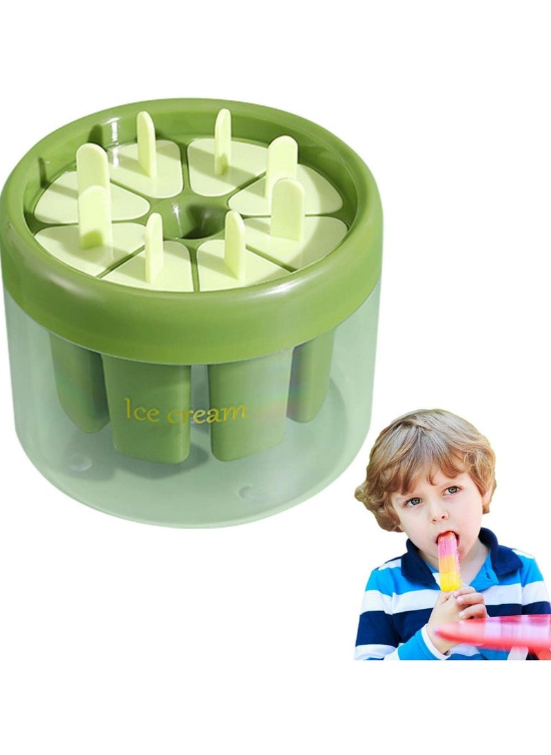 Homemade Ice Lolly Moulds | 6 Compartments Ice Mold with Ice Bucket - Easy Release Ice Cream Sticks Making Tool for Ice Cream, Cheese Sticks, Homemade Ice Lolly Elinrat