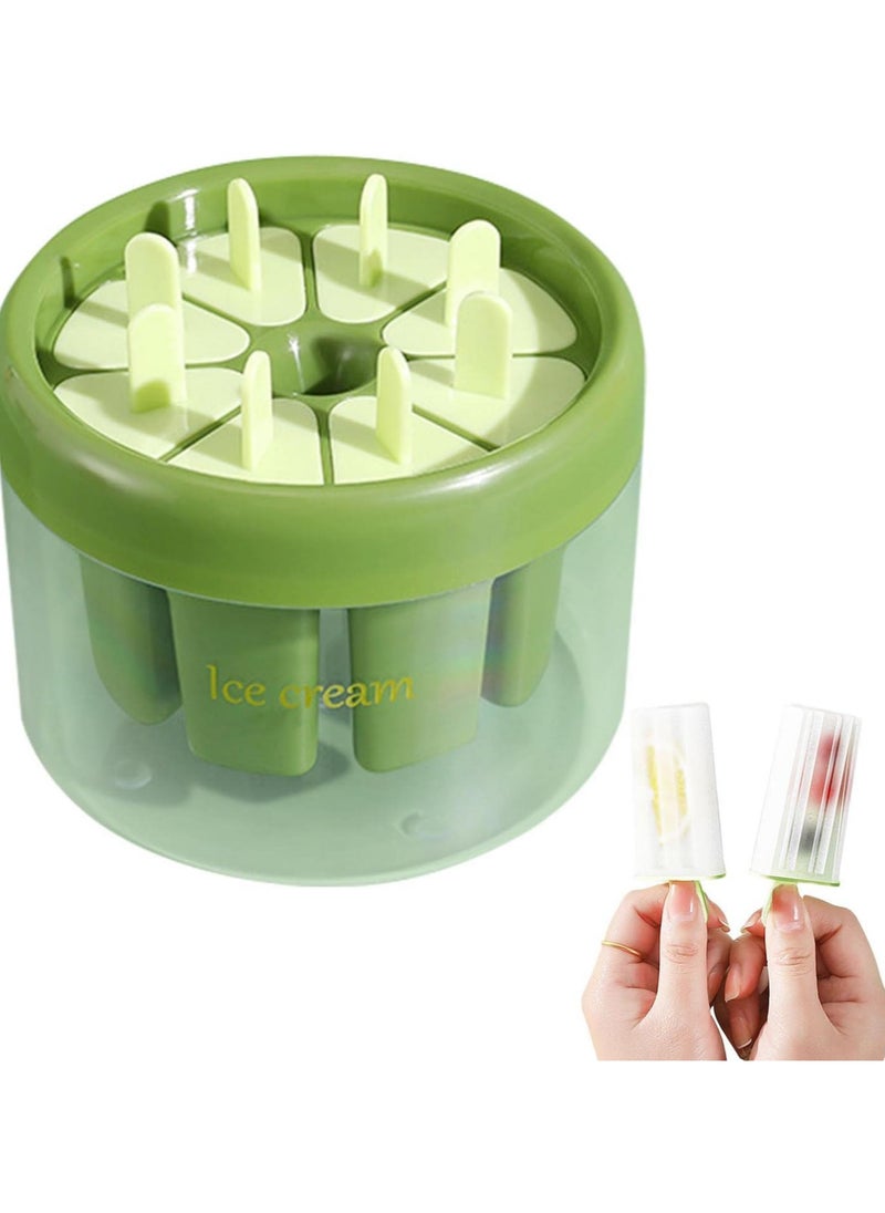 Homemade Ice Lolly Moulds | 6 Compartments Ice Mold with Ice Bucket - Easy Release Ice Cream Sticks Making Tool for Ice Cream, Cheese Sticks, Homemade Ice Lolly Elinrat