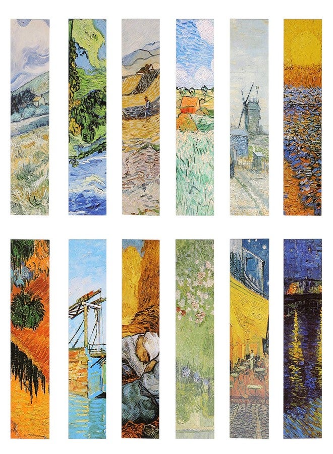 YOSCO 30PCs Paper Bookmarks for Women Men,Bookmarks Set for Book Lovers (Oil Painting) - Image 2