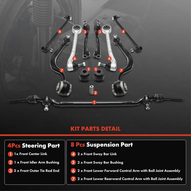 A-Premium Control Arm Kit for BMW E38 Series 740i - Image 3