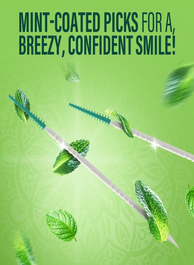 GuruNanda 2-in-1 QuickPik Toothpick & Interdental Pick – Soft Rubber Bristles for Plaque Removal & Improved Oral Care, Comes with a Travel Case for On-The-Go Use, 300 Ct - Image 5