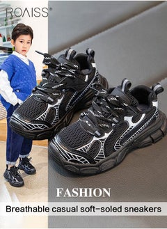 roaiss Boys Girls Shoes Non-Slip Soft Sole Sneakers Slip On Lightweight Sneaker Playing for Toddler/Little Kid/Big Kid  - Image 1