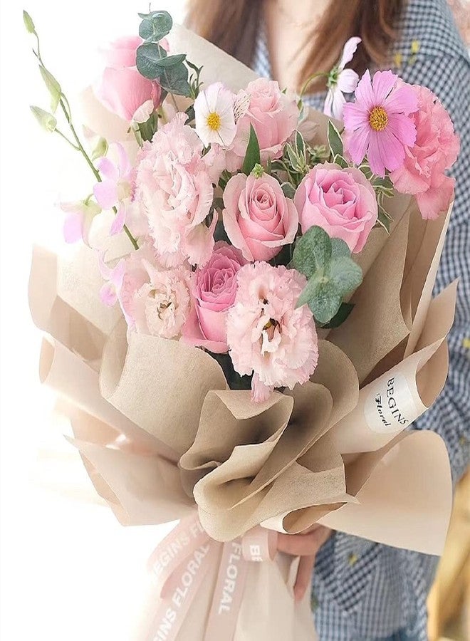 BBJ WRAPS Korean Wrapping Paper Gift Flower Wrapping Cotton Waterproof Bouquet Packaging Tissue Paper Florist Supplies 15 Sheets, 22.8 x 22.8 Inch(Purple) - Image 3