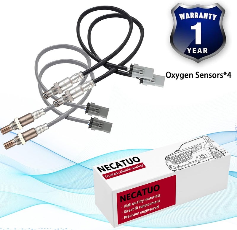 NECATUO O2 Oxygen Sensor Set of 4 for Cadillac Escalade, Chevrolet Silverado, GMC Sierra - Image 5