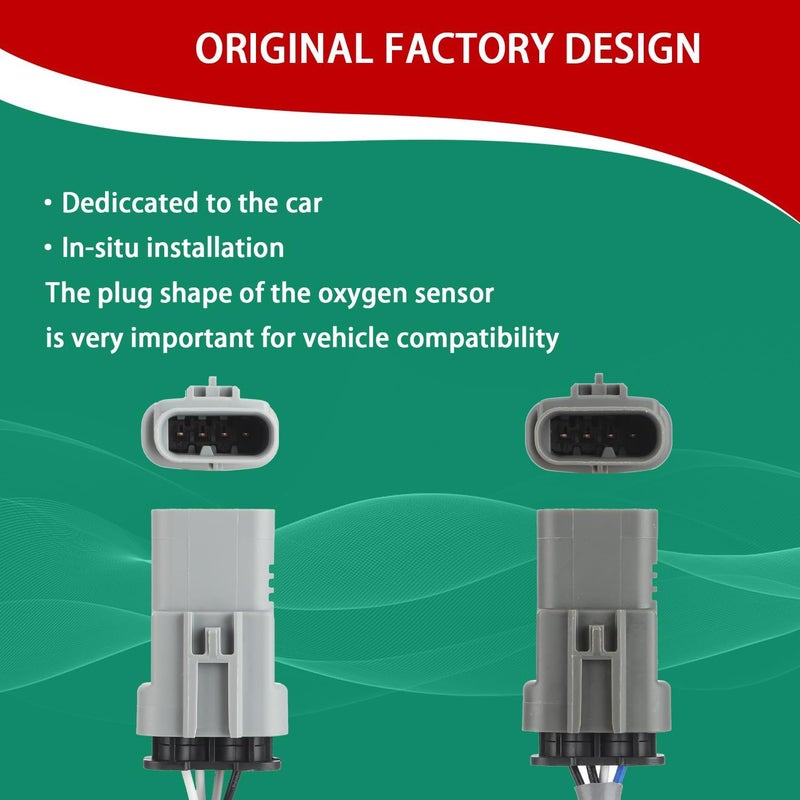 NECATUO O2 Oxygen Sensor Set of 4 for Cadillac Escalade, Chevrolet Silverado, GMC Sierra - Image 3