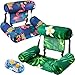 WERNNSAI Inflatable Pool Float for Adult 2 Pack Fabric Floating Pool Chair Lounge with Cup Holders Adjustable Water Hammock for Swimming Pool Beach Lake Summer Party - Image 3