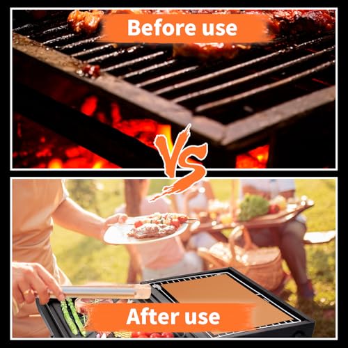 WIBIMEN Grill Mats for Outdoor Grill, Copper 7pcs Grill Mat, 100% Non-Stick PFOA Free 15.75 x 13, Heavy Duty, Reusable and Easy to Clean - Gas Charcoal & Electric BBQ - Image 3