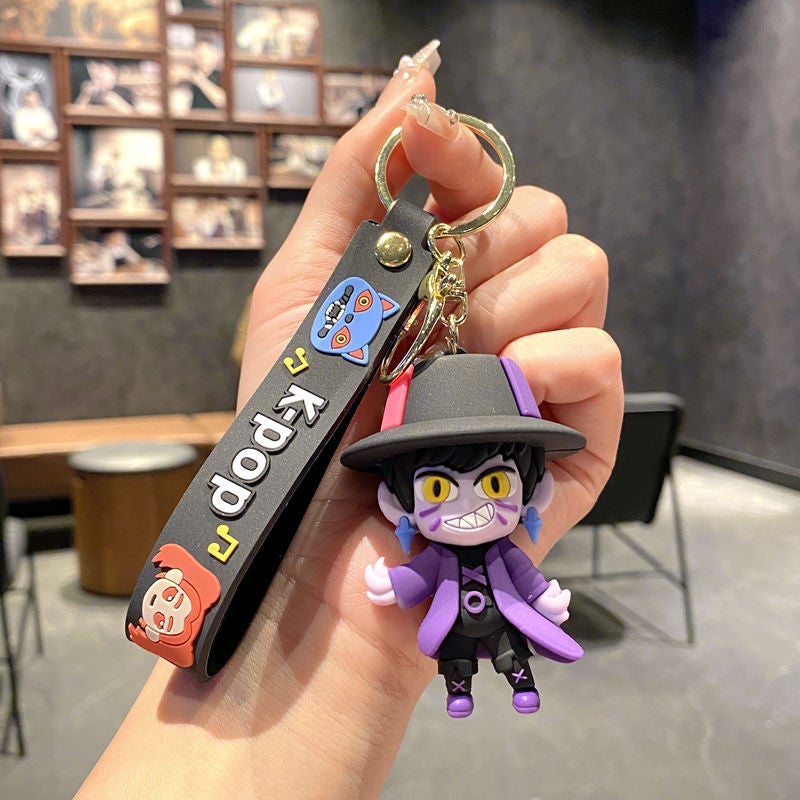 KPOP Witch Girl Group Keychain Cartoon PVC Plush Pendant for Bags, Cars & Gifts