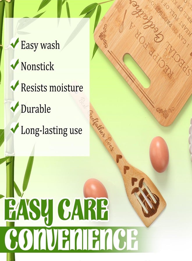 Vesici Godfather Proposal Gifts, Godfather Gifts from Godchild Goddaughter Godson Bamboo Cutting Boards Soup Spoon Spatula for Kitchen Father's Day, Birthday - Image 4