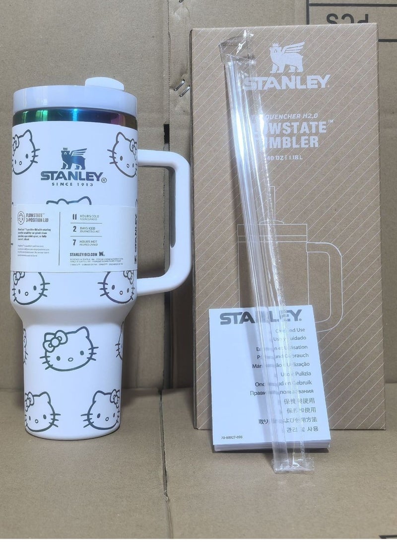 Stanley Quencher H2.0 FlowState Stainless Steel Vacuum Insulated Tumbler with Lid and Straw for Water, lced Tea or Coffee, Smoothie and More, 40 oz - Image 1
