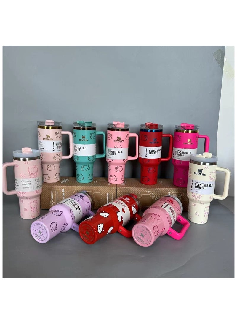 Stanley Quencher H2.0 FlowState Stainless Steel Vacuum Insulated Tumbler with Lid and Straw for Water, lced Tea or Coffee, Smoothie and More, 40 oz - Image 4