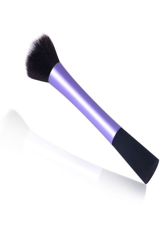 Out Of Box Expert Base Flawless Face Blush Brush - Professional Hand-Cut Design for Even Makeup Application - Ideal for Cream or Powder Blush - Image 1