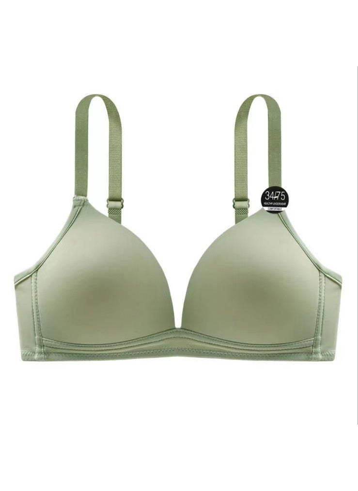 Generic - Comfy Gathered Light Bralette No-Wire Caramel - Image 1