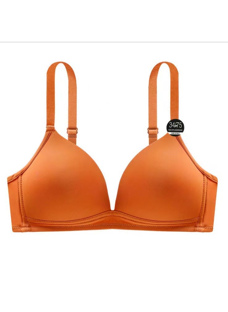 Generic - Comfy Gathered Light Bralette No-Wire Caramel - Image 1