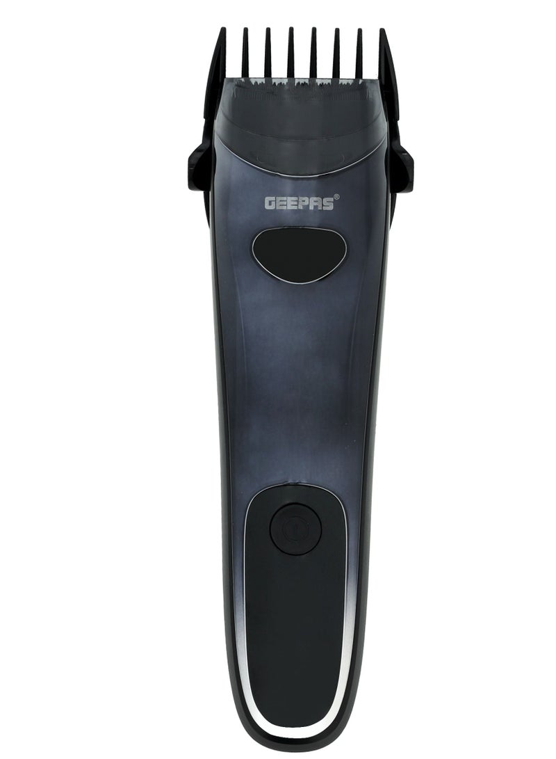 GEEPAS Digital Rechargeable Vacuum Hair & Bread Trimmer, GTR56050 | 2 Guide Combs, 4 Cutting Lengths | Li-Ion Battery | 60 Mins Working Time | Ceramic+ Titanium Coated Blade - Image 1