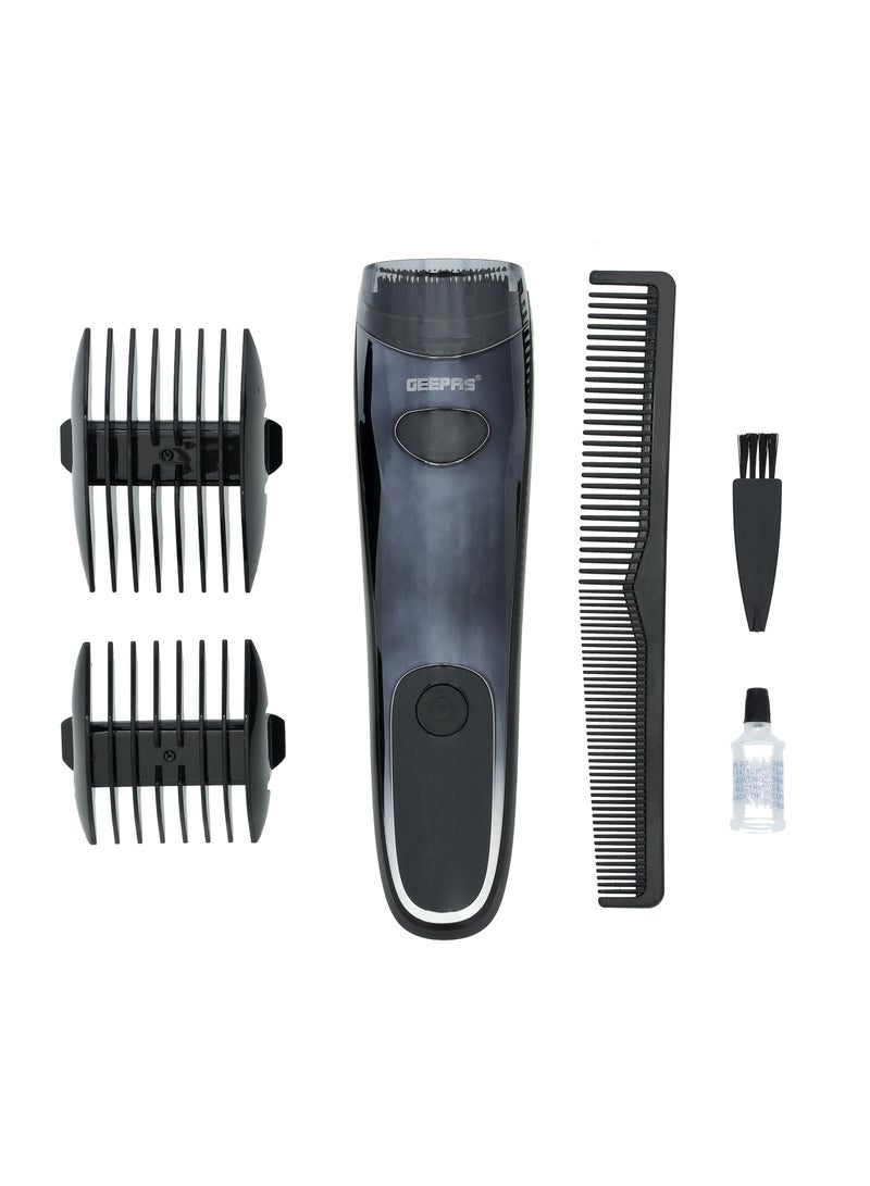 GEEPAS Digital Rechargeable Vacuum Hair & Bread Trimmer, GTR56050 | 2 Guide Combs, 4 Cutting Lengths | Li-Ion Battery | 60 Mins Working Time | Ceramic+ Titanium Coated Blade - Image 3