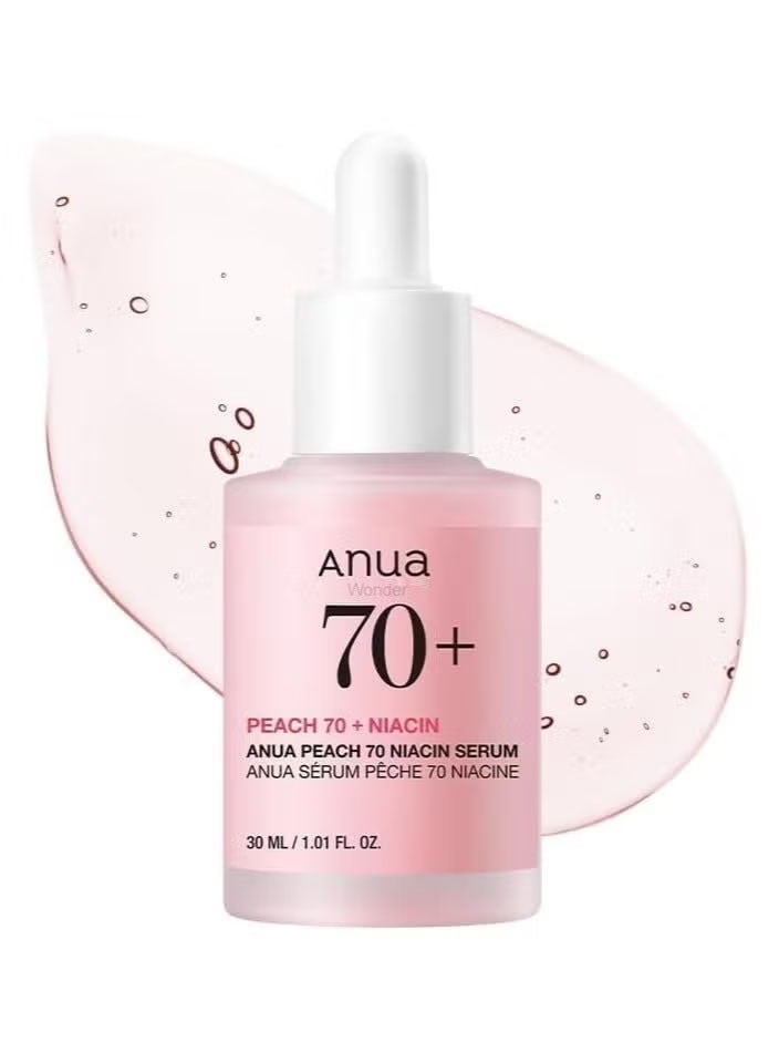 Anua Wonder Anua Peach 70% Niacinamide Serum brightening hydrating face serum 30ml - Image 1