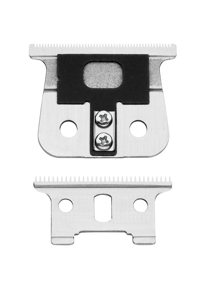 Andis T-Blade Replacement for T-Outliner, GTO, GO, and SLS Trimmers - Close Cutting, Zero Gapped, Silver - Image 2