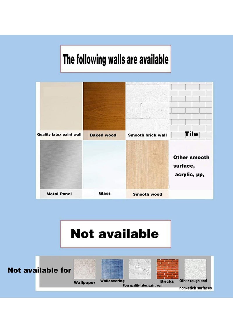 Transparent Fairy Light Hooks, 40 Pcs Mini Clear Sticky Hooks & 48 Removable Small Self Adhesive Strips - Image 2