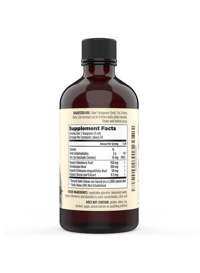 Sacred Eats Liquid Zinc (Glycinate Chelate) with Organic Elderberry & Echinacea (High in Quercetin) | 4-in-1 Immune Suport Supplement for Adults & Kids, Great Tasting | Alcohol & Gluten Free, Non GMO (4.0 Oz) - Image 3
