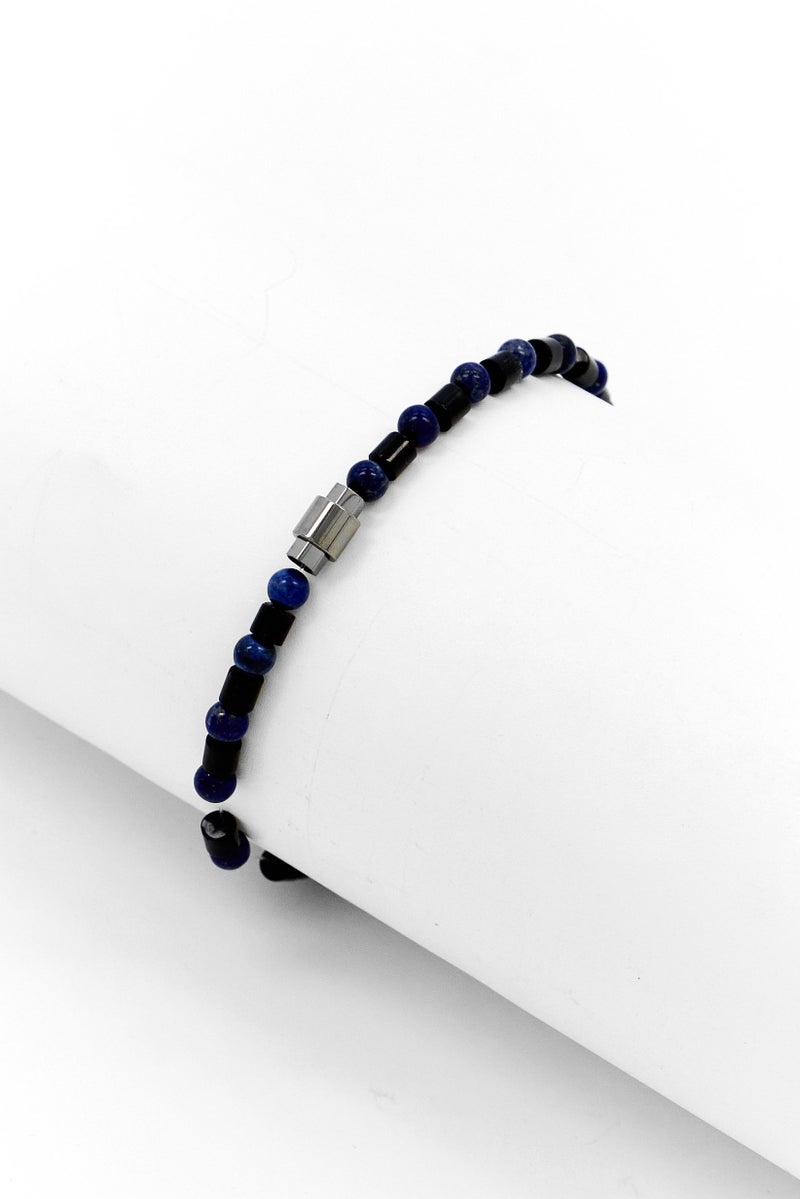 POLICE Men Shiny Beaded Urban Bracelet, Multicolor - Image 2