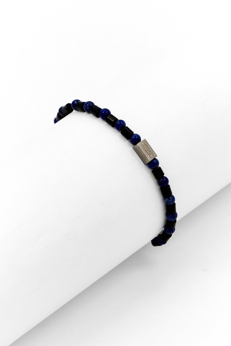POLICE Men Shiny Beaded Urban Bracelet, Multicolor - Image 1