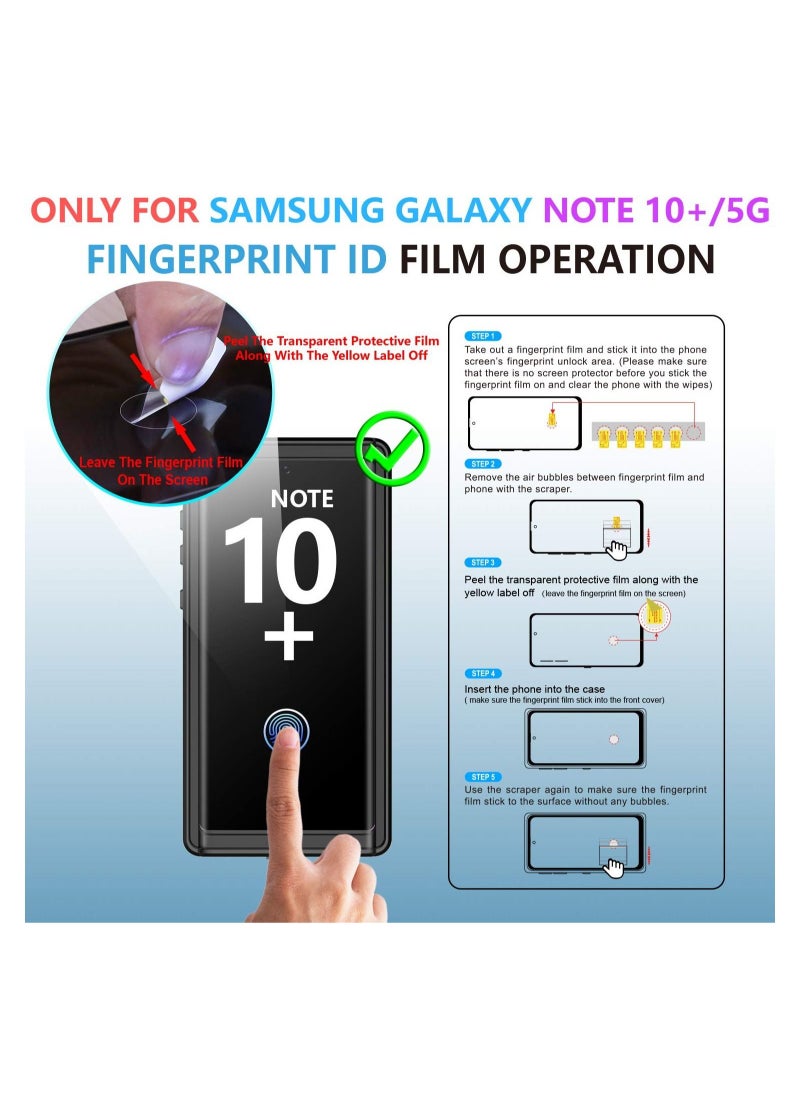 Generic - Samsung Galaxy Note 10+ Plus Waterproof Case,Heavy Duty Full Body Shockproof Case Built in Screen Protector Underwater Case for Samsung Note 10+ Plus/5G - Image 1