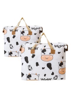 SYOSI Large Capacity Storage Bag, 2Pcs Under Bed Storage Foldable Closet Organizers Storage Containers for Quilt Blanket Suitcase Comforters Furniture Cover (Small and Medium)  - Image 1