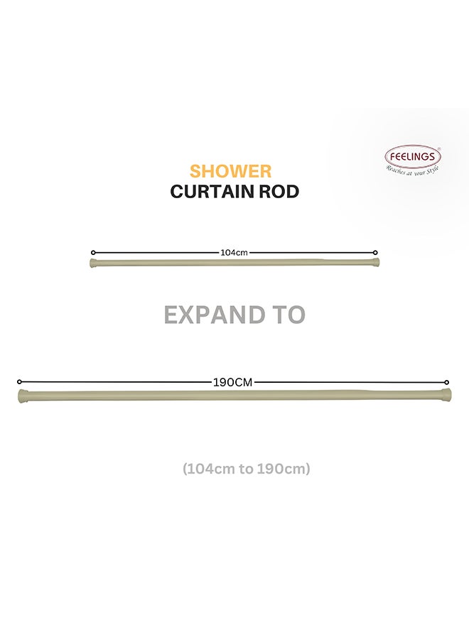 Feelings Feelings Shower Curtain Rod 104-190Cm - Beige  - Image 2