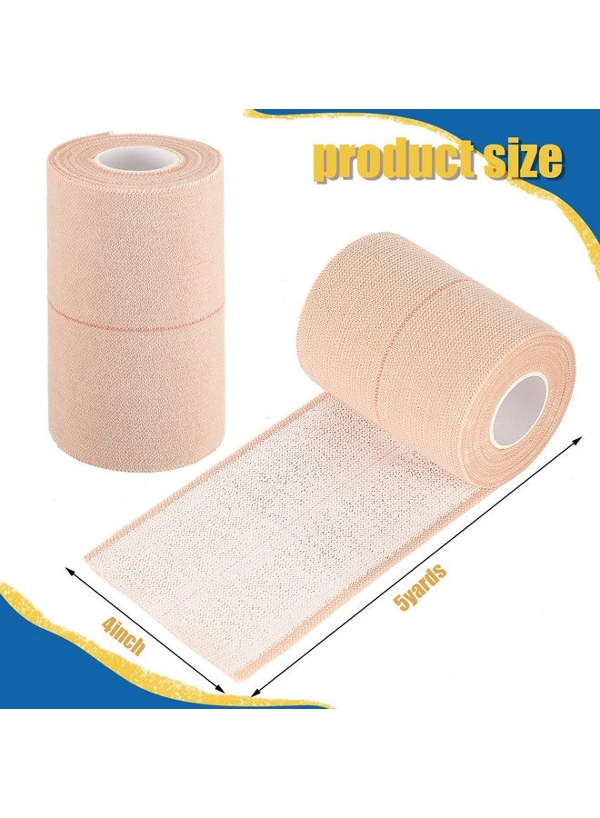 بيبتو لفات شريط مطاطي لاصق ذاتي اللصق، ضمادات مرنة قابلة للتمدد للكاحل والركبة والمعصم والالتواءات الرياضية للحيوانات الأليفة، 5 ياردات (عرض 4 بوصات) - Image 2