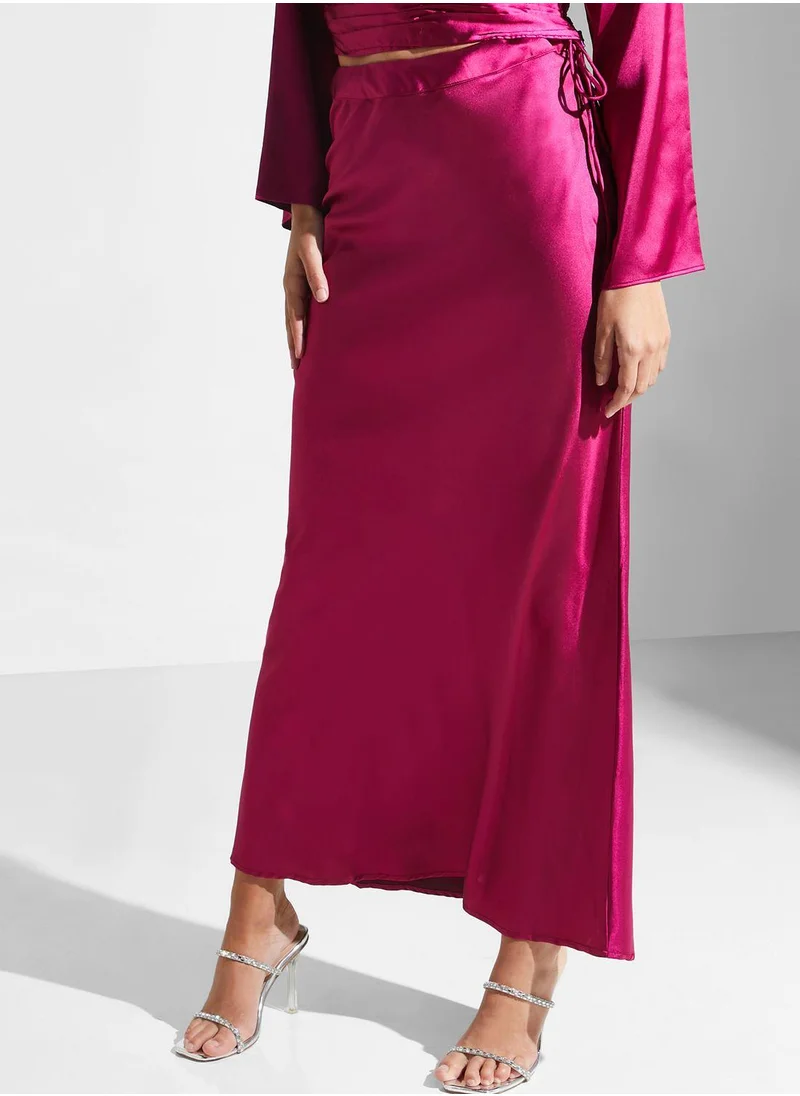 جولدن ابل V-Neck Knitted Dress