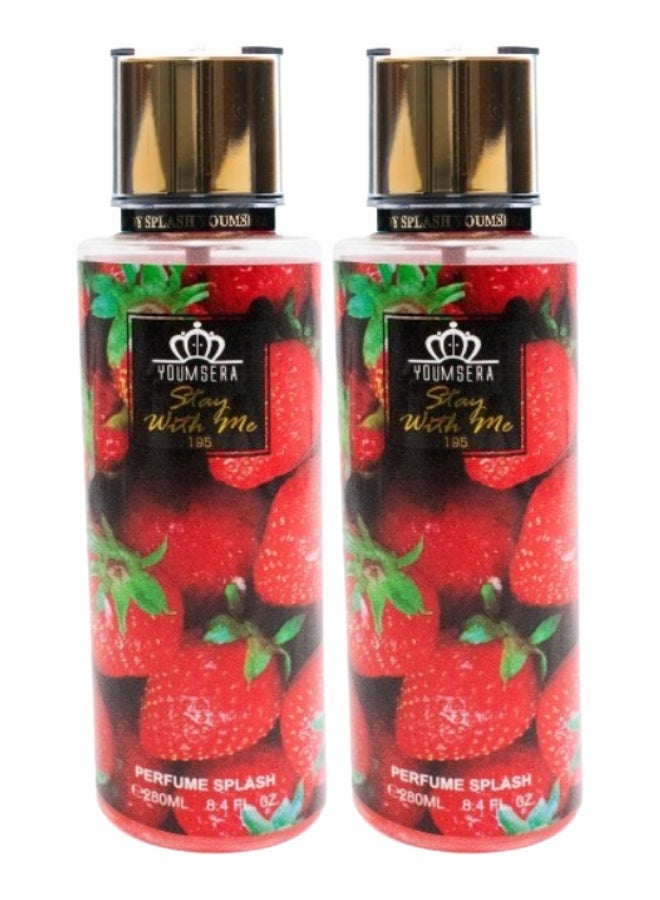 YOUMSERA 2 Pieces Stay With Me Body Mist 250ML - Image 1
